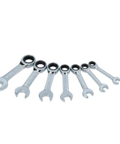Juego llaves cortas combinadas con matraca pulgadas Surtek.