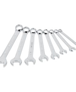 Juego de llaves combinadas pul ido espejo métricas, 12 puntas , 8 piezas en rack