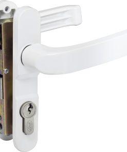 Cerradura para puerta de aluminio color blanco Lock