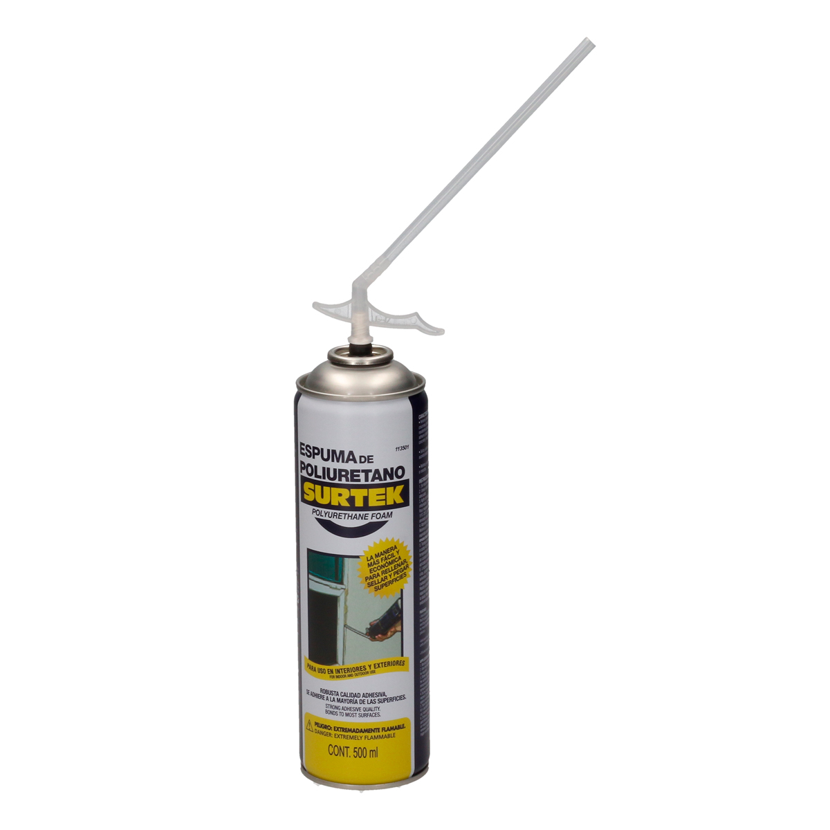 Espuma de poliuretano uso industrial 500 ml Surtek
