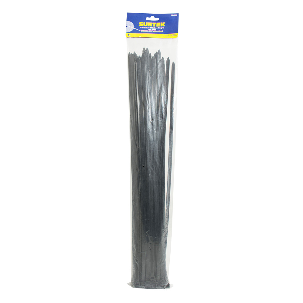 Cincho plástico 500 x 4.8mm 25 piezas negro Surtek