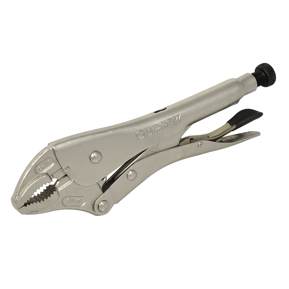 Pinza de presión quijada curva 4 in Surtek