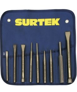 Surtek Juego prof comb cinceles, puntos y botadores 9 pz