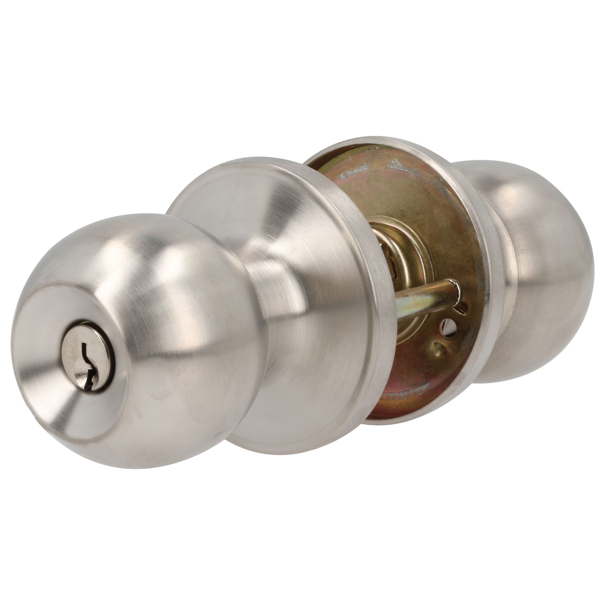 Combo pomo bola y cerrojo sencillo, acero inoxidable Lock