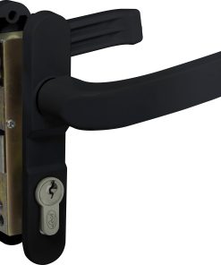 Cerradura para puerta de aluminio color negro Lock