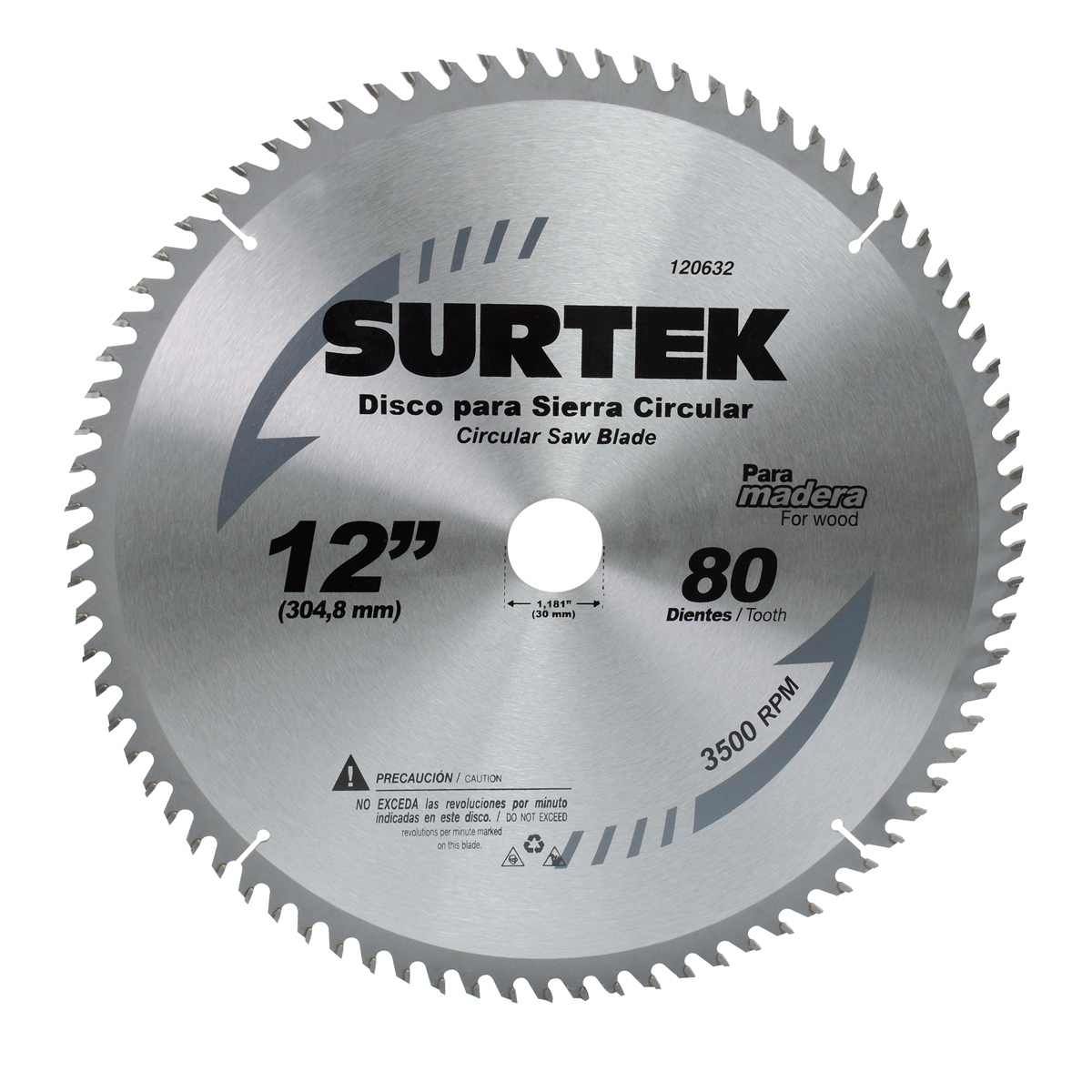 Disco para sierra circular 7-1/4 in 40 dientes Surtek