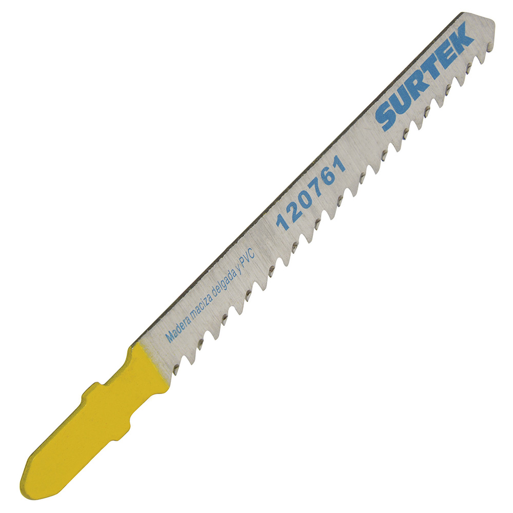 Segueta sierra caladora 10 dientes/pulg zanco T 5pzs Surtek