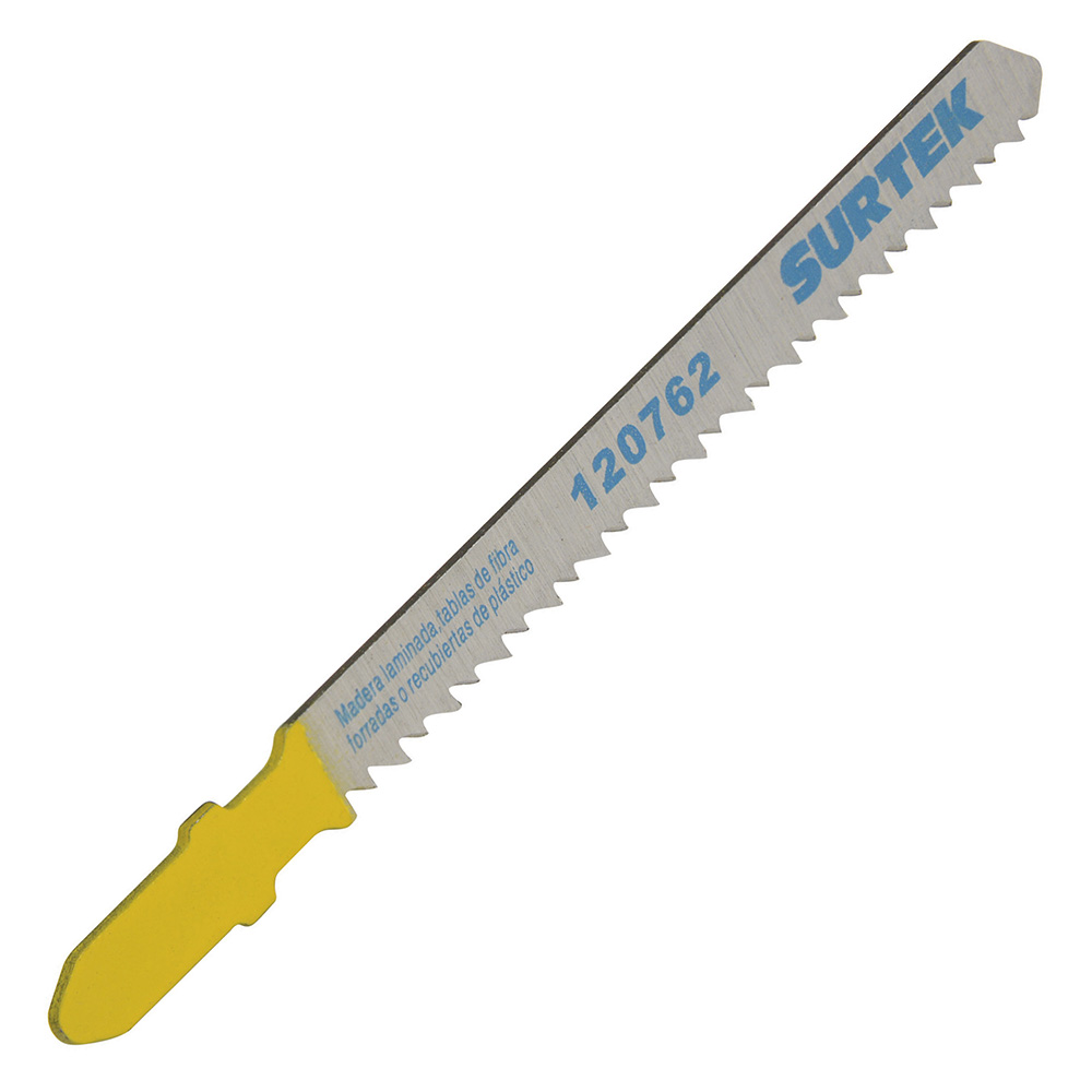 Segueta sierra caladora 10 dientes/pulg zanco T 5pzs Surtek