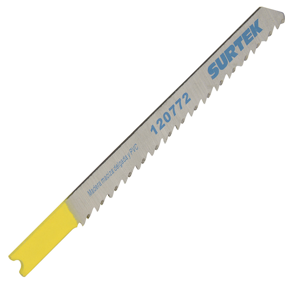 Segueta sierra caladora 10 dientes/pulg zanco U 5pzs Surtek
