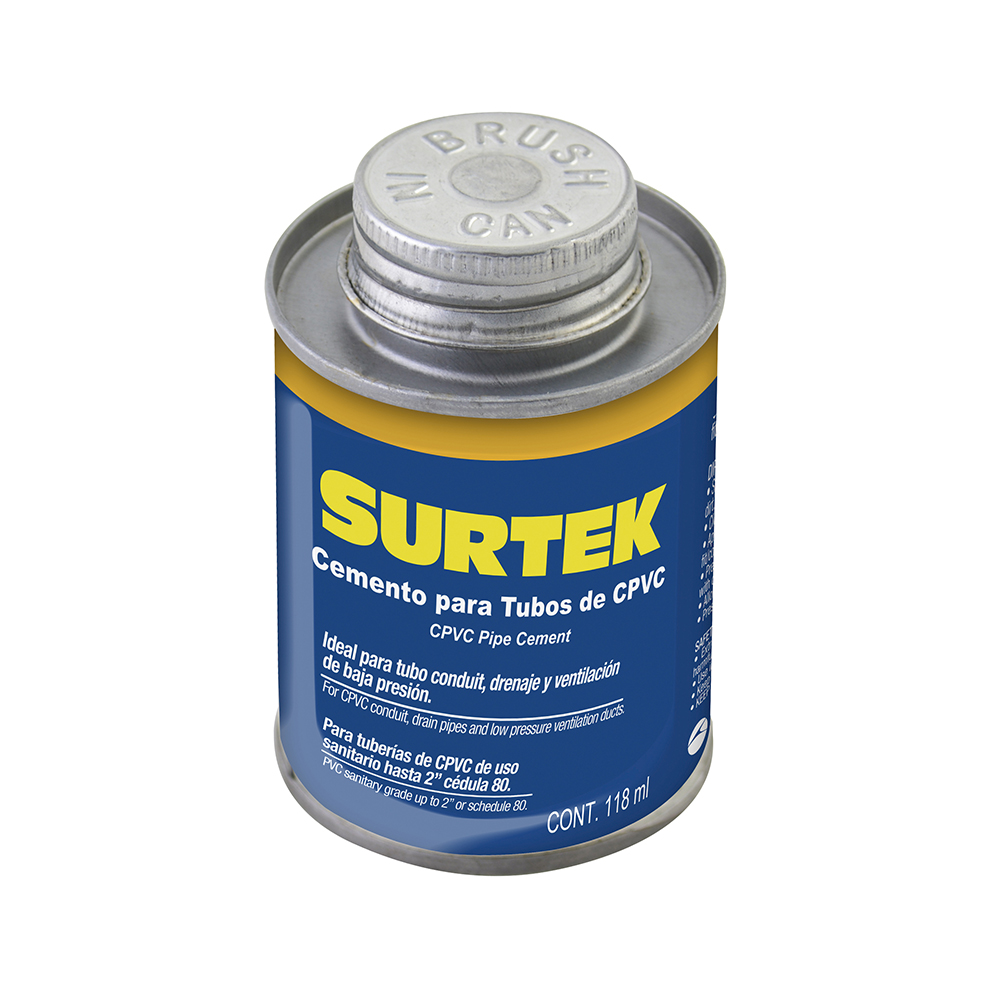 Cemento para tubo CPVC 118ml Surtek