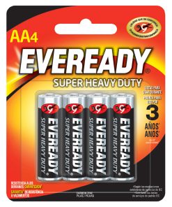 Pila alcalina marca Eveready® AA con 4 piezas Surtek