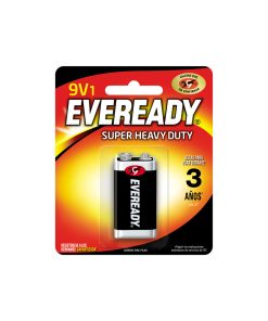 Pila alcalina marca Eveready® 9V con 1 pieza Surtek