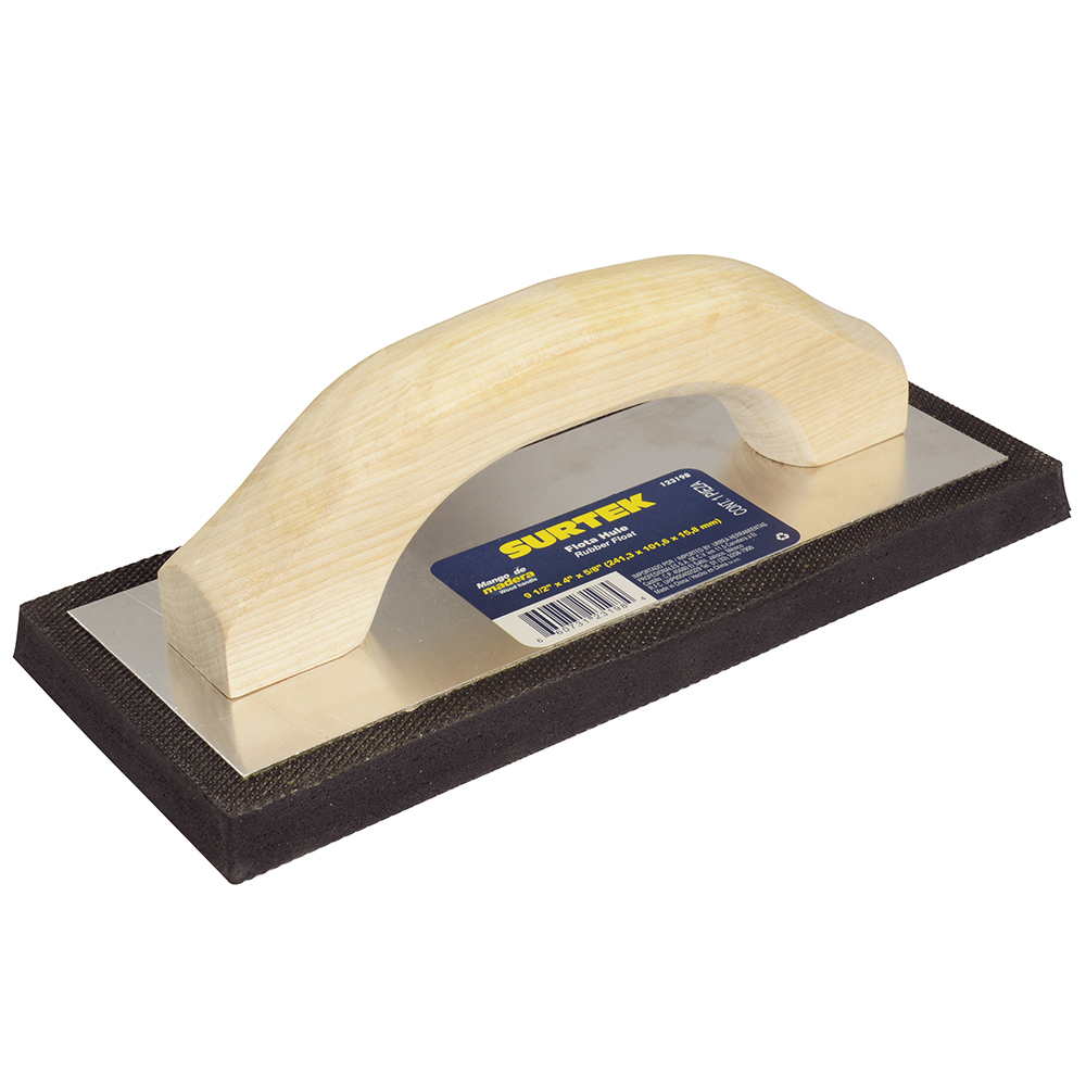 Flota de hule y esponja, 9 1/2 in x 4 in x 5/8 in Surtek