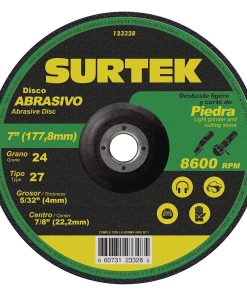 Disco t/27 piedra 7x5/32 in Surtek