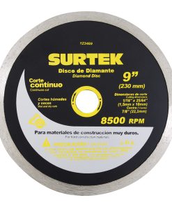 Surtek Disco de diamante corte continuo 9 in