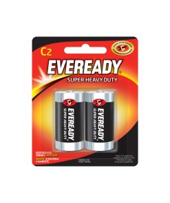 Pila alcalina marca Eveready® C con 2 piezas Surtek