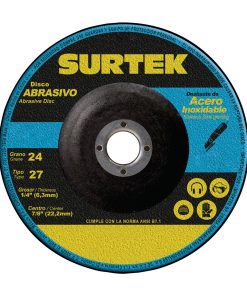 Disco t/27 inox 7x1/4 in Surtek