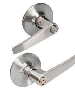 Manija recta tubular, níquel satín, recámara/entrada Prolok.