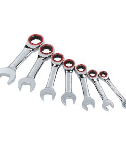 Jgo 7 llaves combinadas cortas matraca flexibles inch Urrea