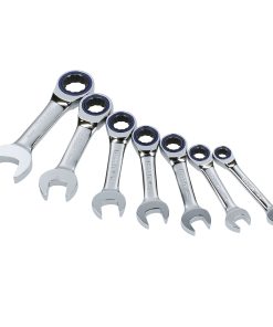 Jgo 7 llaves comb cortas matraca flexibles métrico Urrea