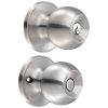 Cerradura de pomo (bola) para entrada ppal acero inox  Lock