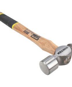 Martillo de bola pulido con ma ngo de madera con grip de 12-1 3/64 in, 12 oz