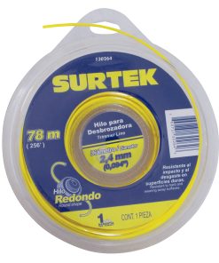 Surtek Nylon p/ desbrozadora en doble blíster 2.4mm x 78 mt
