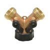 Adaptador metálico para manguera en  inY in en bronce Surtek