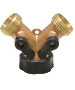 Adaptador metálico para manguera en  inY in en bronce Surtek