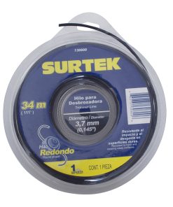 Surtek Nylon p/ desbrozadora en doble blíster 3.7mm x 34 mt