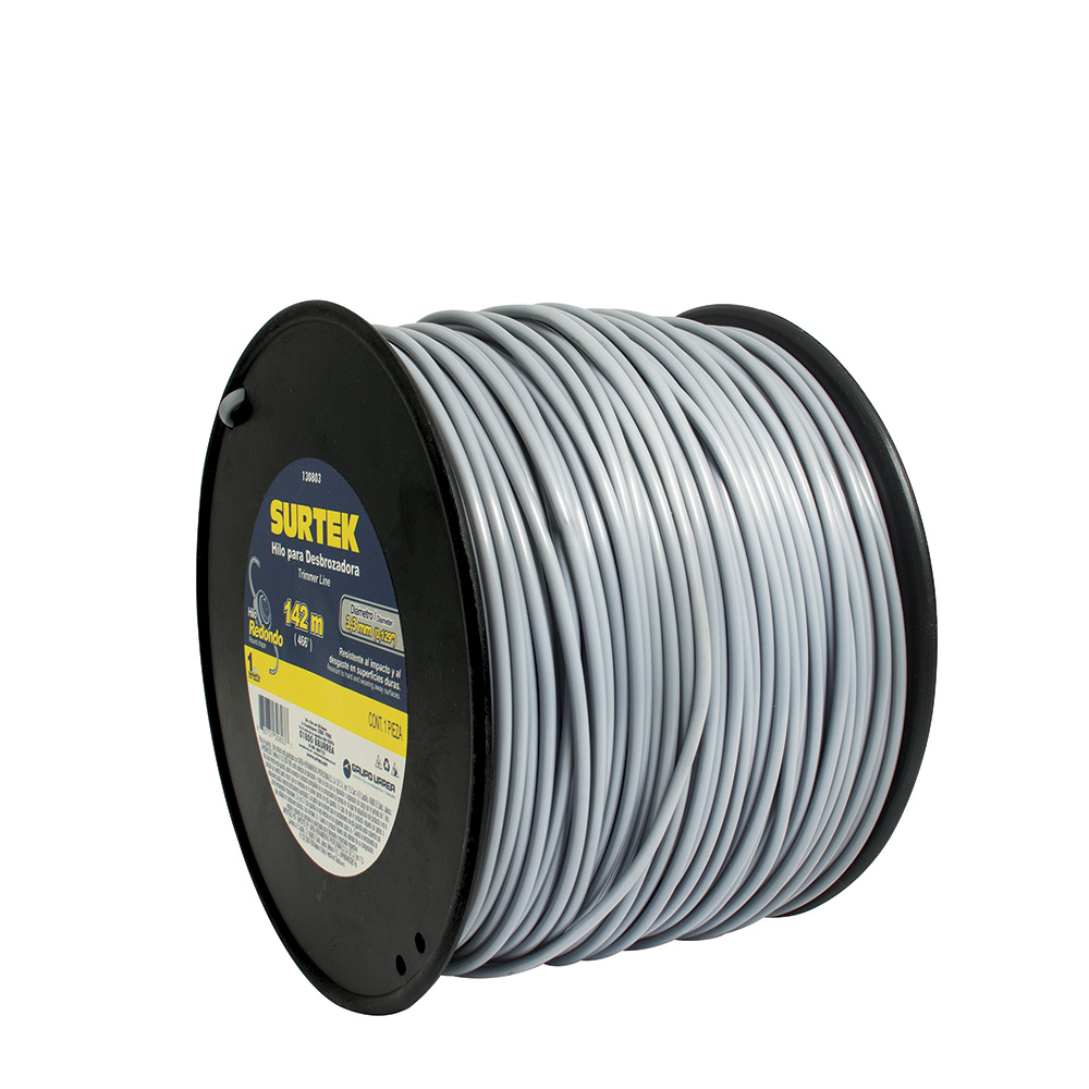 Surtek Nylon para desbrozadora en carrete 3.3mm x 142 mt