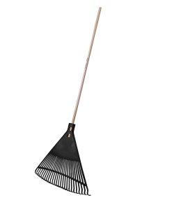 Escoba plástica color negro para jardín 26 dientes Surtek