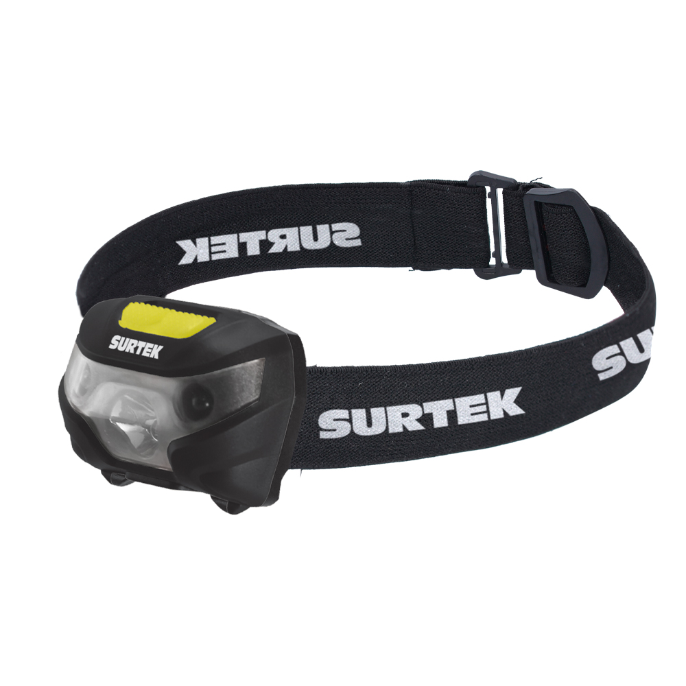 Surtek Linterna cabeza recargable 200 lm sensor movimiento