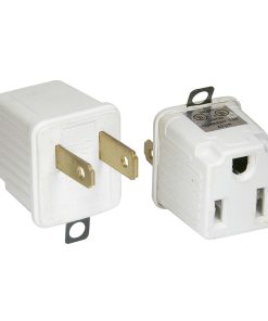 Adaptador clavija de aterrizado a polarizado 2 piezas Surtek