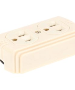 Contacto dúplex de superficie aterrizado 15A 127V Surtek