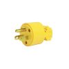 Clavija con abrazadera plástica aterrizada 15A 127V Surtek