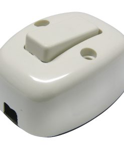 Apagador sencillo visible oval 6A 127V Surtek