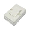 Apagador sencillo visible cuadrado 6A 127V Surtek