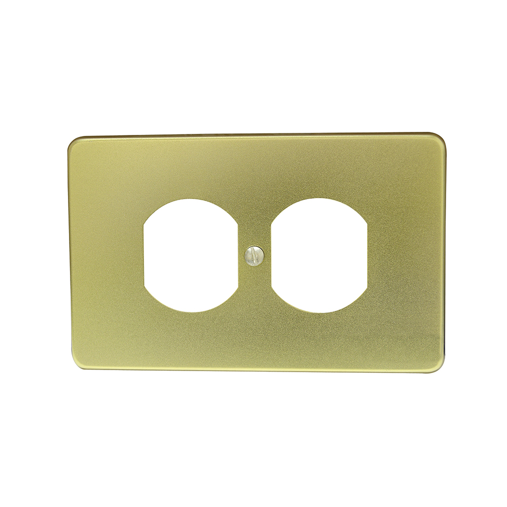 Placa de aluminio para contacto dúplex Surtek