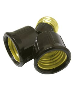 Portalámpara doble negro 250V Surtek
