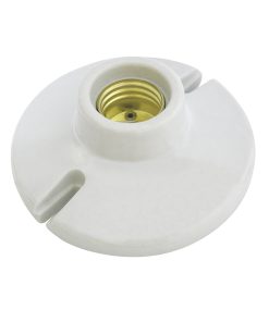 Portalámpara de porcelana redondo para techo 4 in 127V Surtek