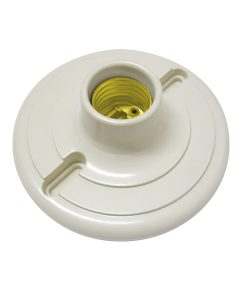 Portalámpara de baquelita redondo para techo 4 in 127V Surtek