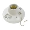 Portalámpara porcelana para techo cadena 4.5 in 127V Surtek