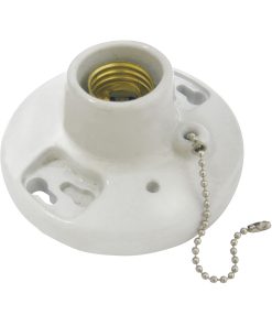 Portalámpara porcelana para techo cadena 4.5 in 127V Surtek