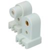 Portalámpara compacta slimline terminales presión600V Surtek