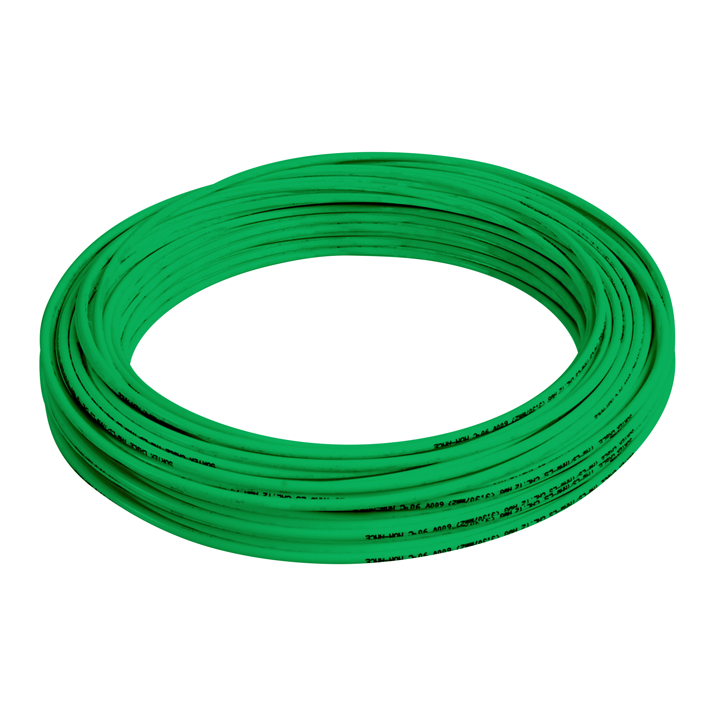 Cable eléctrico tipo THW-LS/THHW-LS Cal.12 100m verde Surtek