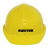 Casco de seguridad con ajuste de matraca amarillo Surtek