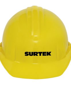 Casco de seguridad con ajuste de matraca amarillo Surtek