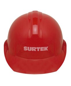Casco de seguridad con ajuste de intervalos rojo Surtek