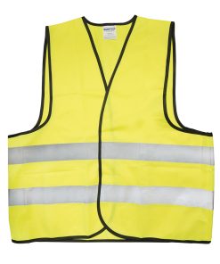 Chaleco seguridad tela amarillo cintas reflejantes Surtek